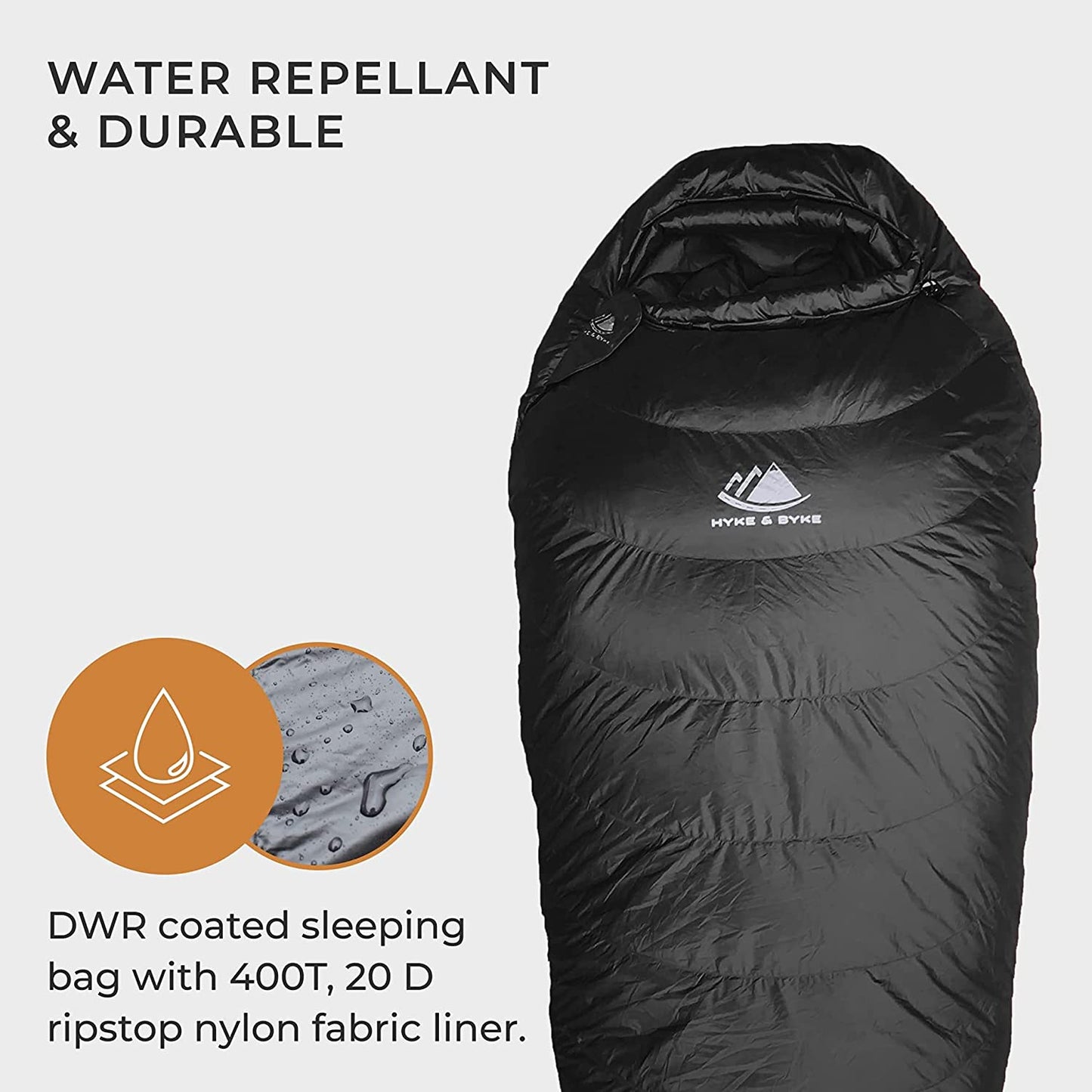 Quandary 15°F Cold Weather Mummy Hiking & Backpacking Sleeping Bag - Duck down 650 FP 3 Season Sleeping Bags for Adults - Ultralight with Compression Stuff Sack