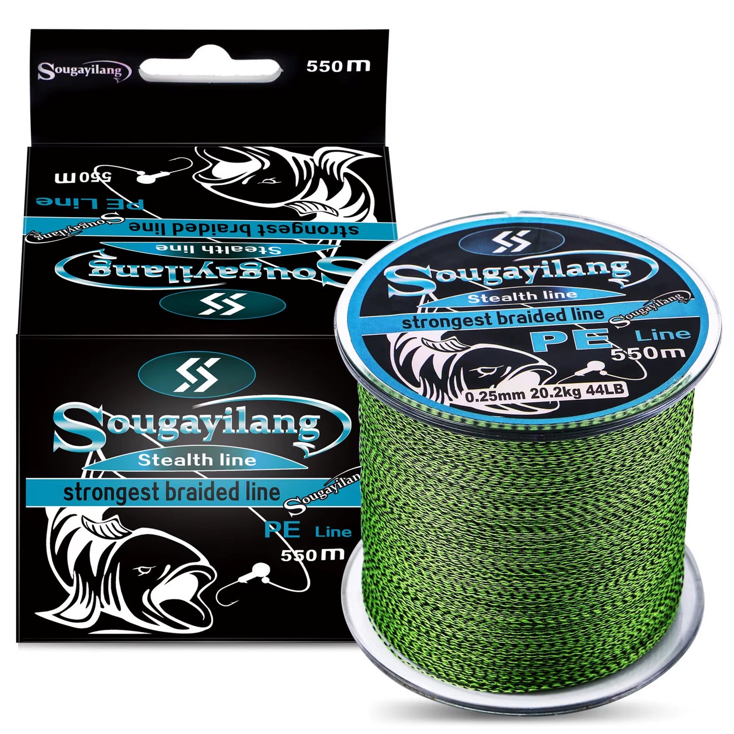 150M 350M PE Braid Fishing Line 4 Strands Speckled Multifilament Fishing Line Super Strong PE Invisible Fishing Line