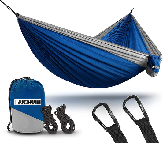 2 Person Portable Hammock - Backpacking to Camping - Double Hammock for Travel & Outdoor