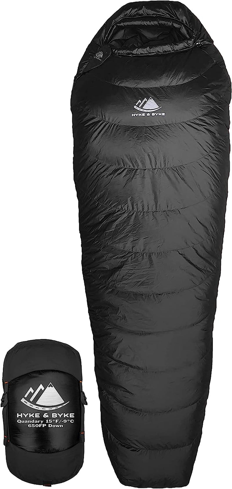 Quandary 15°F Cold Weather Mummy Hiking & Backpacking Sleeping Bag - Duck down 650 FP 3 Season Sleeping Bags for Adults - Ultralight with Compression Stuff Sack