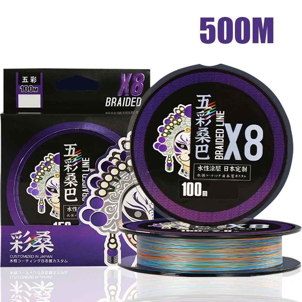 PE Fishing Line X8 Strand Braided Fishing Line 150M 300M 1000M Super Tension Strong Resistance Smooth Multifilament Fishing Line