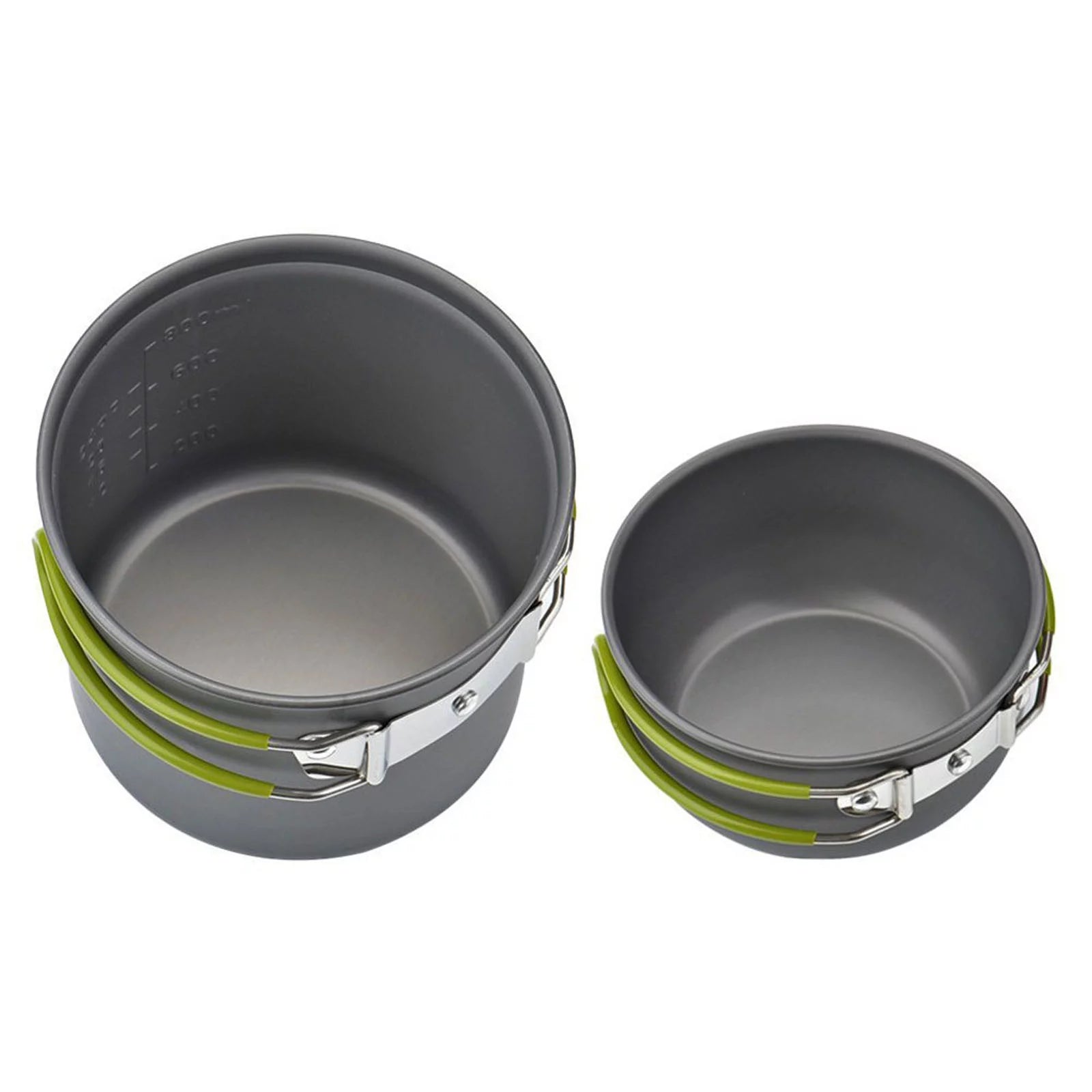 Camping Cookware Mess Kit for Backpacking Gear, Camping Cooking Set, Camping Pots and Pans Set, Backpacking Stove Portable Stove Compatible, Camp Kitchen Equipment Accessories Pot