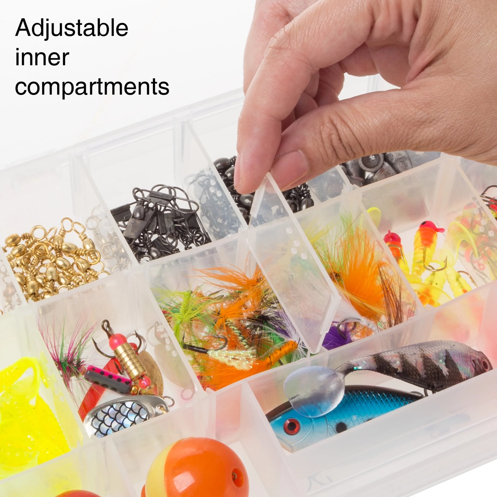 Wakeman Plastic 4-Drawer Tackle Box Organizer for Fishing and Crafts, Green