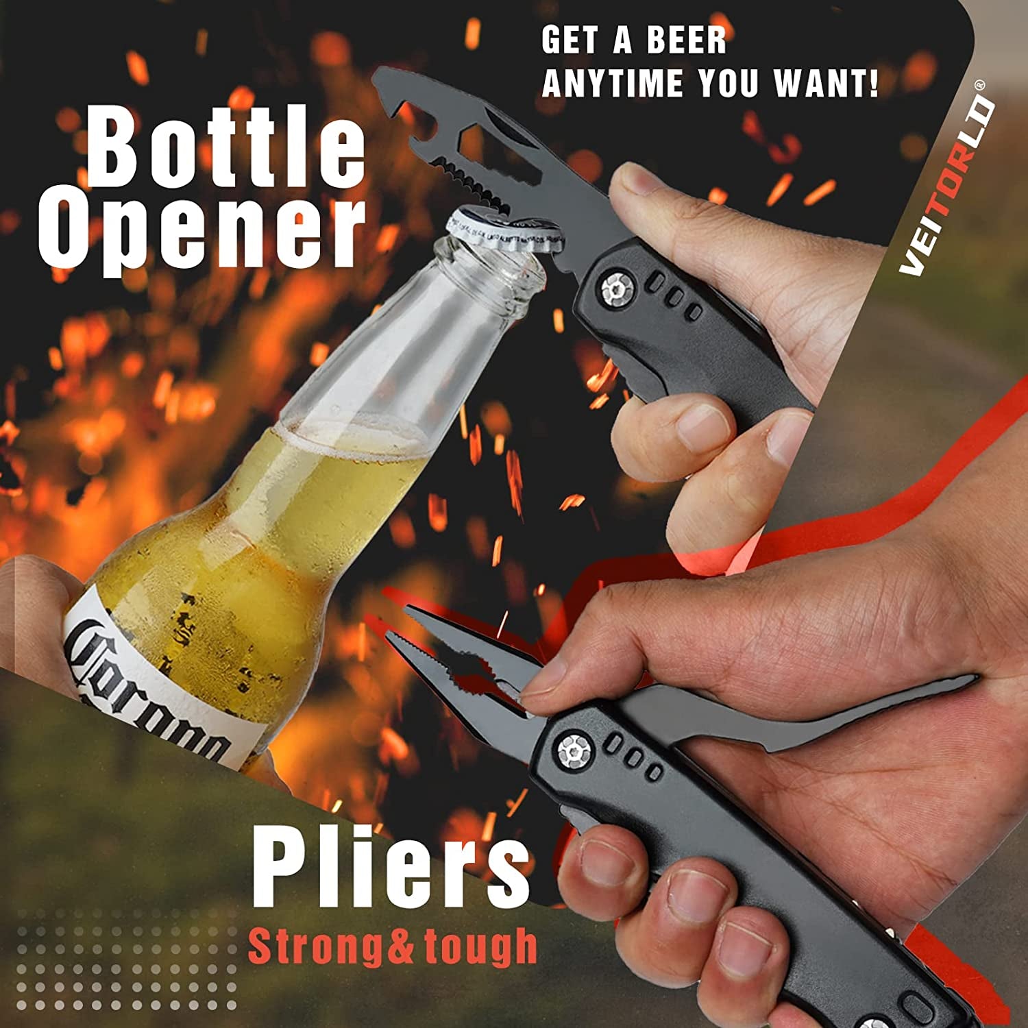 Gifts for Men Dad Him Fathers Day, Unique Anniversary Birthday Gifts Idea for Men Him Husband Boyfriend, All in One Tools Hammer Multitool, Camping Hunting Hiking Presents, Cool Gadgets
